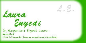 laura enyedi business card